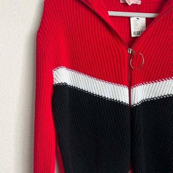 Urban outfitters jamie colorblock zip up cardigan - Picture 2 of 6